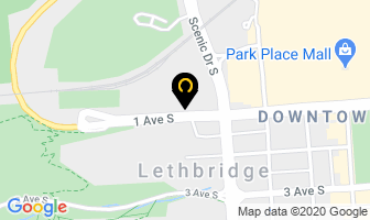 Grey's R V Sales in Lethbridge map