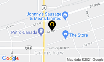 Grimshaw Chiropractic Care Centre in Grimshaw map