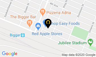 Grondin Funeral Services in Biggar map