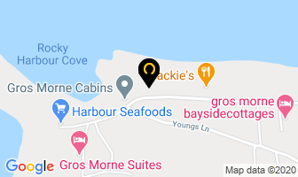 Gros Morne Cabins in Rocky Harbour map