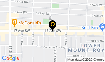 Group 933 Hospitality in Calgary map
