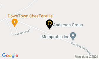 Groupe Anderson Inc in Chesterville map
