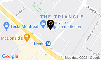 Groupe Canvar Inc in Montreal map