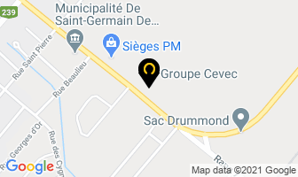Groupe Cevec Inc in Drummondville map
