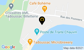 Groupe Dufour Inc in Tadoussac map