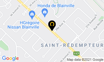 Groupe Gesth&egrave;que Inc in Blainville map