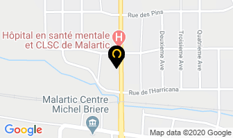 Groupe V M in Malartic map