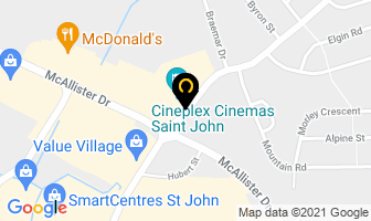Grove Lounge in Saint John map