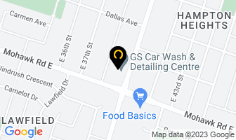 Gs Car Wash in Hamilton map