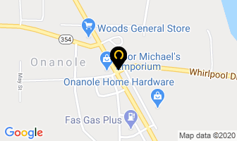 G's Tree Service in Onanole map
