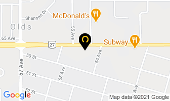 Guardian Emergency Inc in Olds map