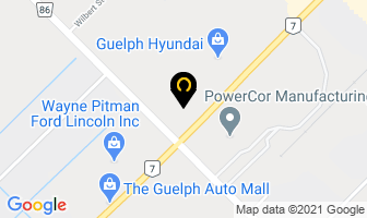 Guelph Nissan in Saint-Georges map