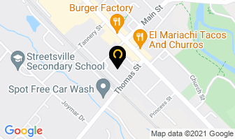 Guiding Light Academy in Mississauga map