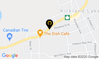 Guitar City in Kirkland Lake map
