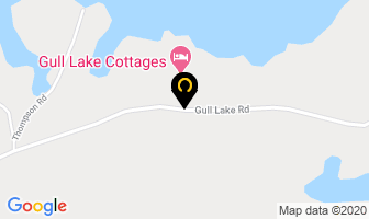 Gull Lake Cottages in North Frontenac map