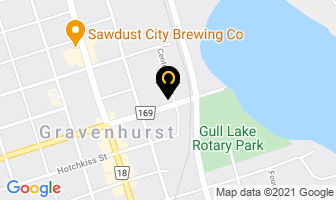 Gull Lake Variety in Gravenhurst map