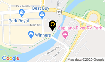 Gurney Donald F in West Vancouver map