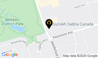 Gursikh Sabha Canada in Orillia map