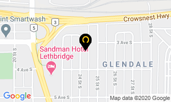 Gutterman in Lethbridge map