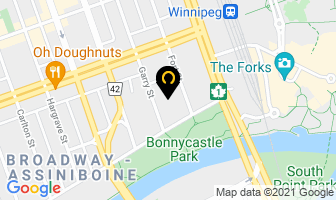 Gwyn Peter Law Office in Winnipeg map