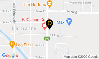 Gym Oxyg&egrave;ne Plus in La Sarre map