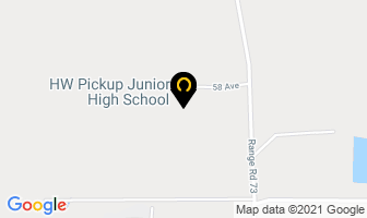 H W Pickup Junior High School in Candiac map