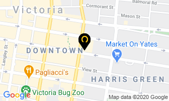 Habit Coffee in Victoria map