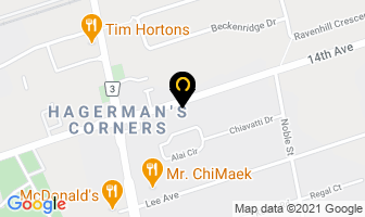Hagerman Mennonite Church in Markham map