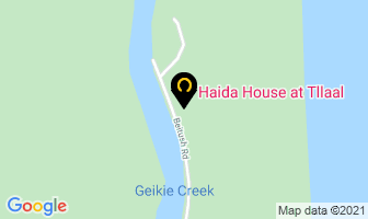 Haida House At Tllaal in Tlell map