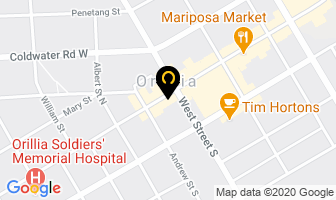 Haidle Robt M in Orillia map