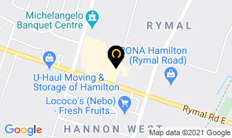 Hair Factory in Hamilton map