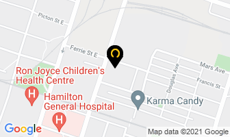 Hamilton Community Health Centre in Hamilton map