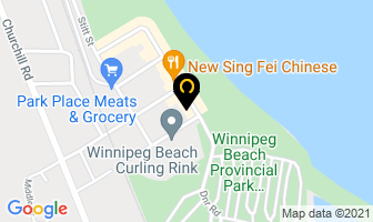 Hamilton House Motel in Winnipeg Beach map