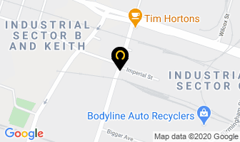 Hamilton Korean Business Assn in Hamilton map