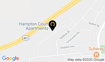 Hampton Court Apartments in Kingston map