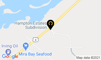 Hampton Estates Subdivision in Cape Breton map