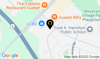 Hanlon Creek Dental in Guelph map