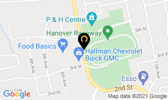 Hanover Regional Aquatic Centre in Hanover map
