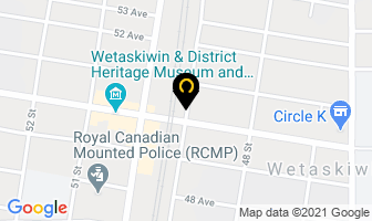 Hanson's Paint & Decor in Wetaskiwin map