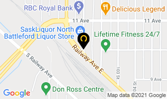 Happy Inn in North Battleford map