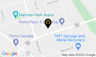 Happy Pawz Dog Walking in Oshawa map