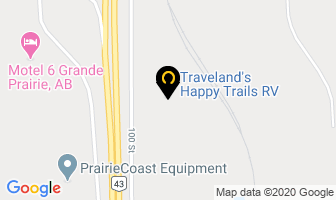 Happy Trails Rv Inc in Grande Prairie map