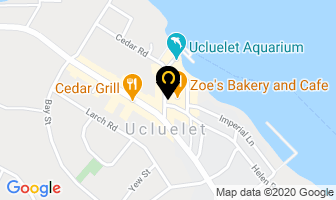 Harbour Pizza Factory in Ucluelet map