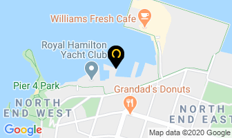Harbour West Marina in Hamilton map