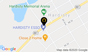 Hardisty Laundry Service in Hardisty map