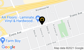 Hardwood Canada in Orillia map