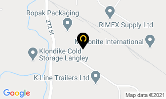 Hardwoods Specialty Products Lp in Langley map
