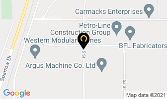 Harley's Welding Inc in Nisku map
