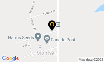 Harms Seeds Ltd in Roblin map