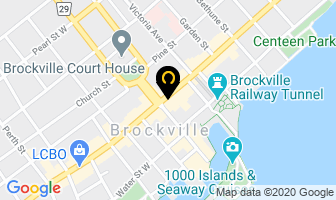 Harringay's in Brockville map